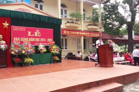 DIỄN VĂN KHAI GIẢNG NĂM HỌC 2019-2020 TRƯỜNG THPT PHÙ CỪ