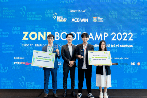 HỌC SINH TRƯỜNG THPT PHÙ CỪ XUẤT SẮC GIÀNH GIẢI VÔ ĐỊCH CUỘC THI KHỞI NGHIỆP ZONE BOOTCAMP 2022