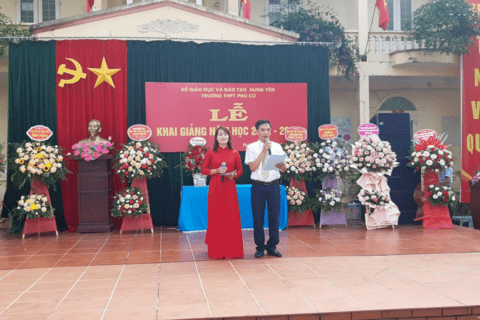 TRƯỜNG THPT PHÙ CỪ TỔ CHỨC LỄ KHAI GIẢNG CHÀO ĐÓN NĂM HỌC 2022-2023