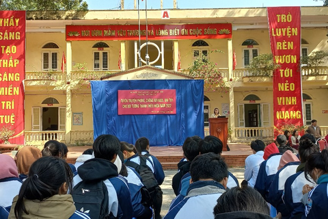 TRƯỜNG THPT PHÙ CỪ TỔ CHỨC TUYÊN TRUYỀN PHÒNG, CHỐNG HIV/AIDS, MA TÚY CHO ĐỐI TƯỢNG THANH THIẾU NIÊN NĂM 2022