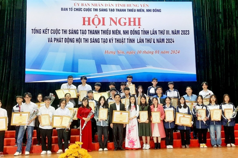 TRƯỜNG  THPT PHÙ CỪ ĐẠT NHIỀU GIẢI THƯỞNG CAO TRONG CUỘC THI SÁNG TẠO THANH THIẾU NIÊN, NHI ĐỒNG TỈNH HƯNG YÊN LẦN THỨ III, NĂM 2023
