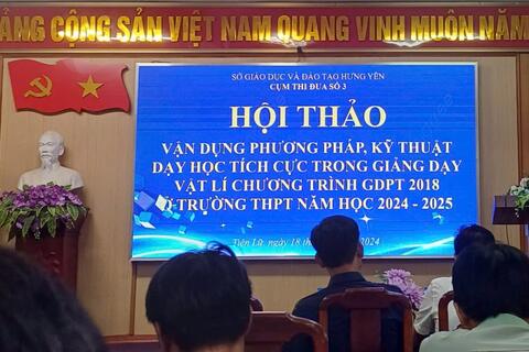 CỤM THI ĐUA SỐ 3 TỔ CHỨC SINH HOẠT CHUYÊN MÔN NĂM HỌC 2024 - 2025 MÔN VẬT LÍ
