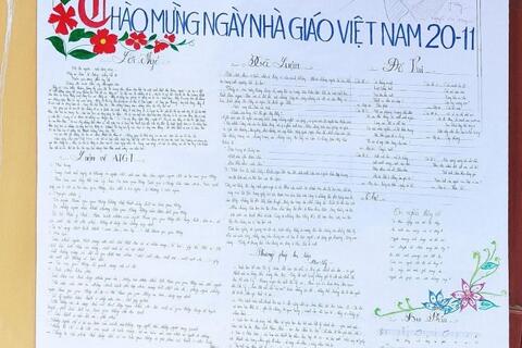 BẢN TIN HOẠT ĐỘNG CHÀO MỪNG NGÀY NHÀ GIÁO VIỆT NAM LỚP 10A3