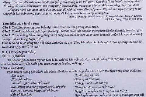 Kĩ năng viết một đoạn văn nghị luận xã hội từ đề Đọc – hiểu