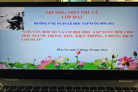 CHI ĐOÀN 10A2 VỚI TUẦN LỄ HỌC TẬP SUỐT ĐỜI 2021