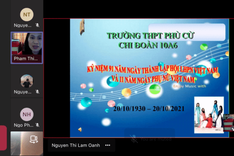 TRƯỜNG THPT PHÙ CỪ TỔ CHỨC KỶ NIỆM 91 NĂM NGÀY THÀNH LẬP HỘI LHPN VIỆT NAM VÀ 11 NĂM NGÀY PHỤ NỮ VIỆT NAM