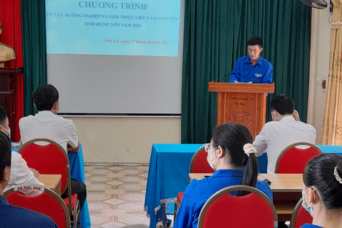 CHƯƠNG TRÌNH TƯ VẤN HƯỚNG NGHIỆP VÀ GIỚI THIỆU VIỆC LÀM CHO THANH THIẾU NIÊN TỈNH HƯNG YÊN NĂM 2021 TẠI TRƯỜNG THPT PHÙ CỪ